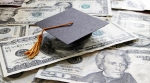 Graduation cap and money Graduation cap and money