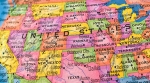 Globe map of the United States Globe map of the United States