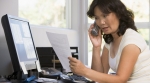 woman on phone complaint woman on phone complaint