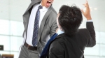 Fighting businessmen Fighting businessmen