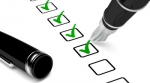 Checklist pen and paper Checklist pen and paper