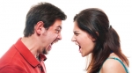 Soon to divorce couple yelling. Soon to divorce couple yelling.