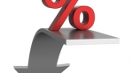 Falling percentage sign Falling percentage sign