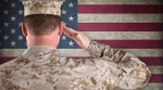Marine saluting flag Marine saluting flag