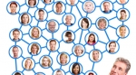 social media chart and man social media chart and man