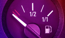 Gas gauge at empty