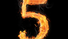 number five on fire