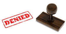 Stamp saying "denied"