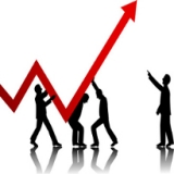 Group holding upward arrow Group holding upward arrow