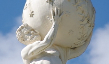 Statue of Atlas holding the world Statue of Atlas holding the world