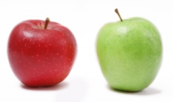 Red apple and green apple Red apple and green apple