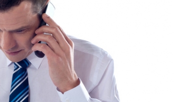Employee receiving phone call Employee receiving phone call