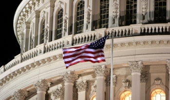 Flag flying at Capitol Flag flying at Capitol
