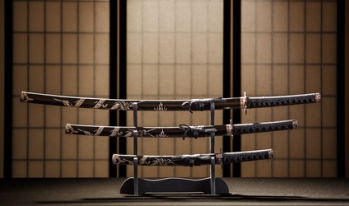Japanese swords in home Japanese swords in home