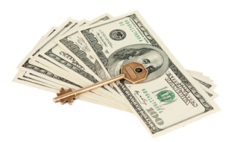 Money and house key Money and house key