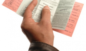 A vehicle's pink slip A vehicle's pink slip