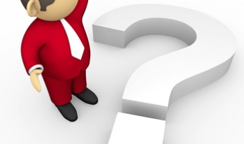 Unsure Man Man staring at a question mark