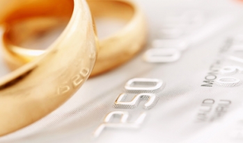 Wedding bands and credit card Wedding bands and credit card