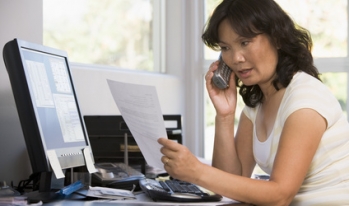 woman on phone complaint woman on phone complaint