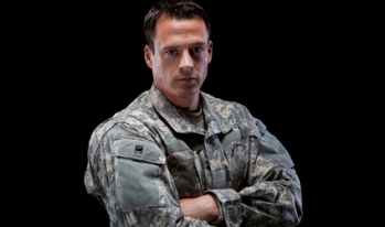 Soldier with arms crossed Soldier with arms crossed