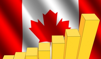 chart with Canadian flag chart with Canadian flag
