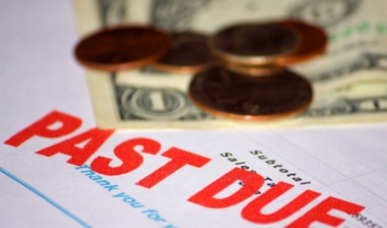 money on a past due notice money on a past due notice