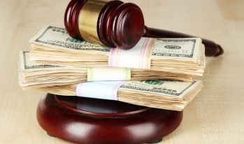 hundreds of dollars under a gavel hundreds of dollars under a gavel