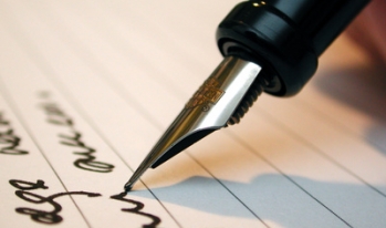 Writing a letter Writing a letter