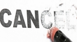 Cancel eraser Pencil erasing the words "Cancel"