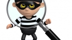 Burglar being watched Burglar being watched