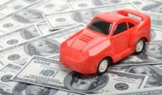 toy car on hundred dollar bills toy car on hundred dollar bills