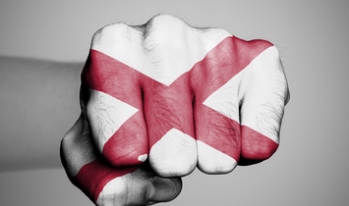 Fist Alabama state flag Fist Alabama state flag