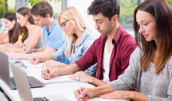 Group of students in class Group of students in class