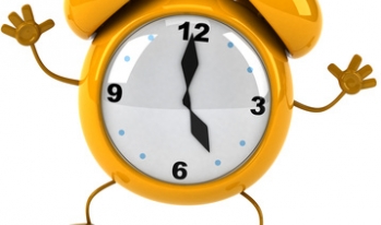 Clock jumping in the air Clock jumping in the air