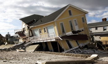Hurricane Sandy destroyed house Hurricane Sandy destroyed house