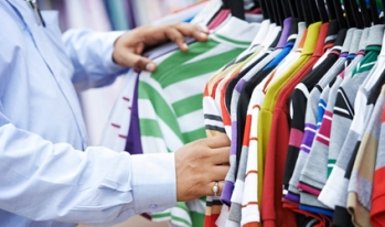 Man buying clothing Man buying clothing