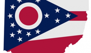 Ohio flag and state Ohio flag and state