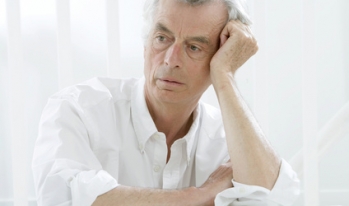 Older man looking worried Older man looking worried