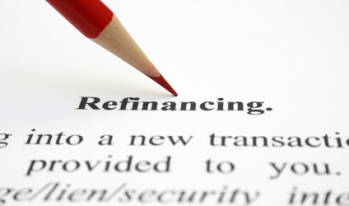 Pencil pointing at "Refinancing" definition Pencil pointing at "Refinancing" definition