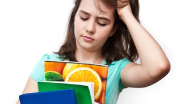 Young distressed student Young distressed student
