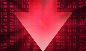 Arrow plummeting downward Arrow plummeting downward