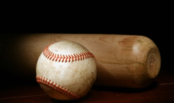 Baseball and bat Baseball and bat
