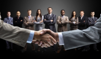Business deal made Business deal made