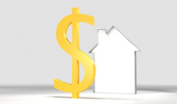 Dollar sign and house Dollar sign and house