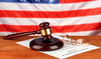 gavel with American flag gavel with American flag