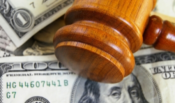 Gavel on cash money Gavel on cash money