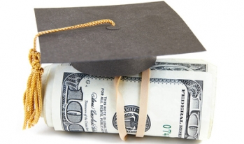 graduation cap on money graduation cap on money