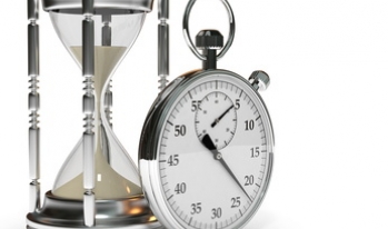 Hourglass and clock Hourglass and clock