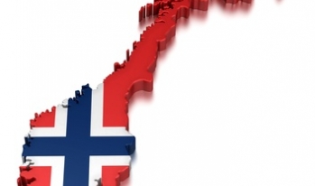 Norway with flag Norway with flag