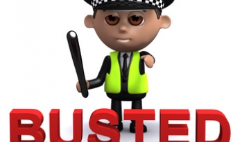 Police office saying busted Police office saying busted